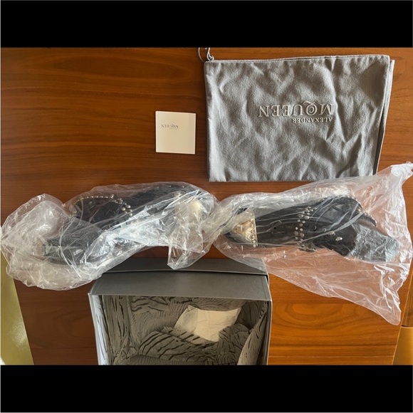 Alexander McQueen Metal Toe Studded Combat Boots - Picture 2 of 12